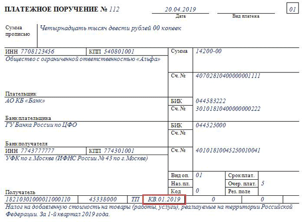 Налоговый период 21 это какой квартал